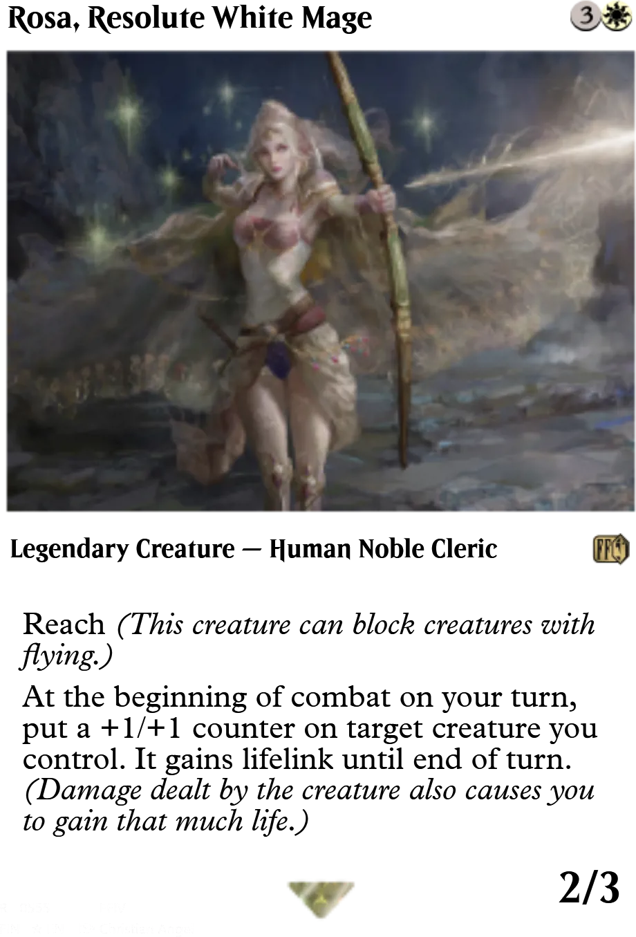 Rosa, Resolute White Mage