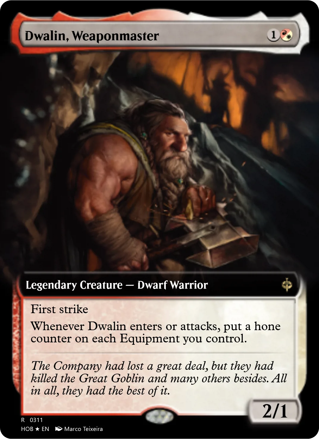Dwalin, Weaponmaster