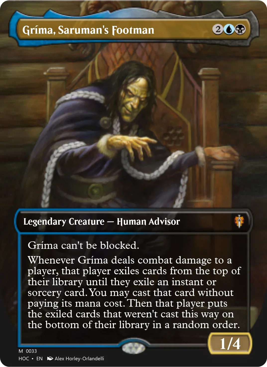 Gríma, Saruman's Footman
