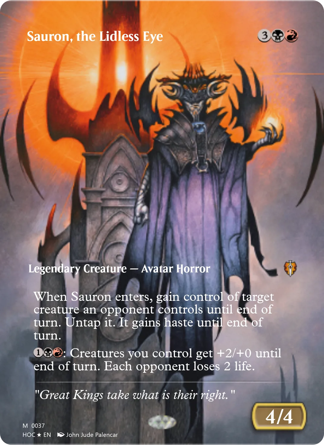 Sauron, the Lidless Eye
