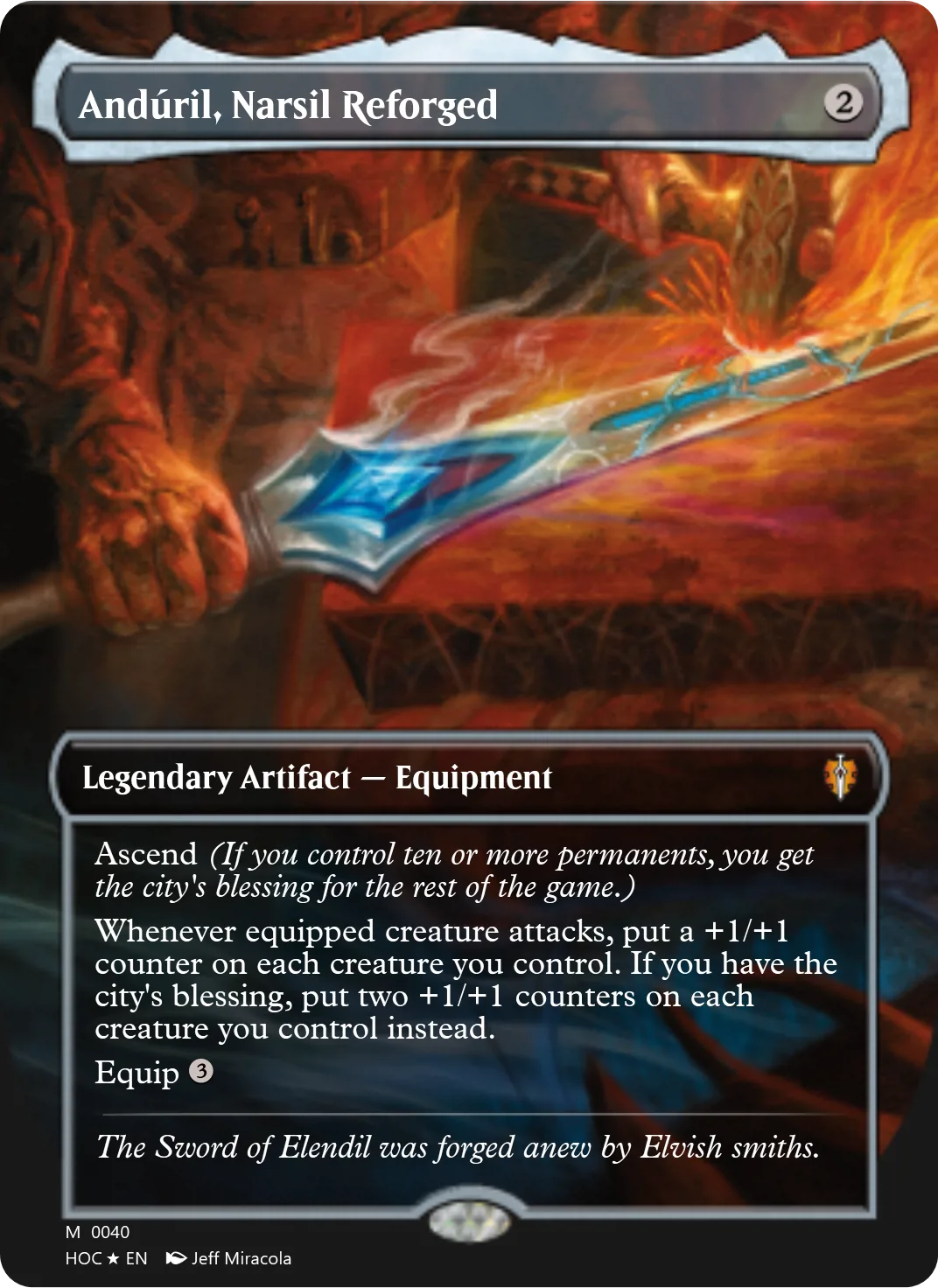 Andúril, Narsil Reforged
