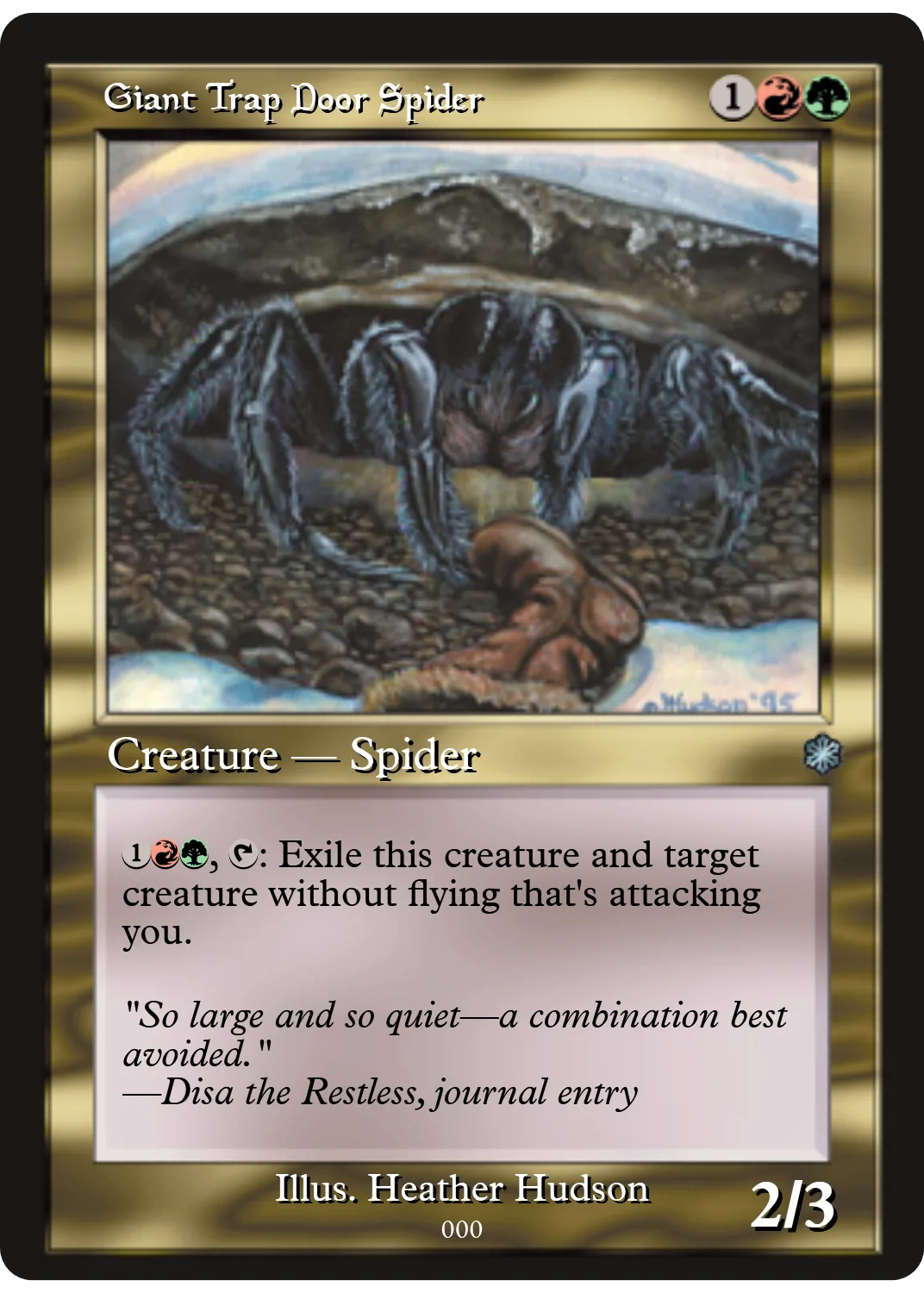 Giant Trap Door Spider