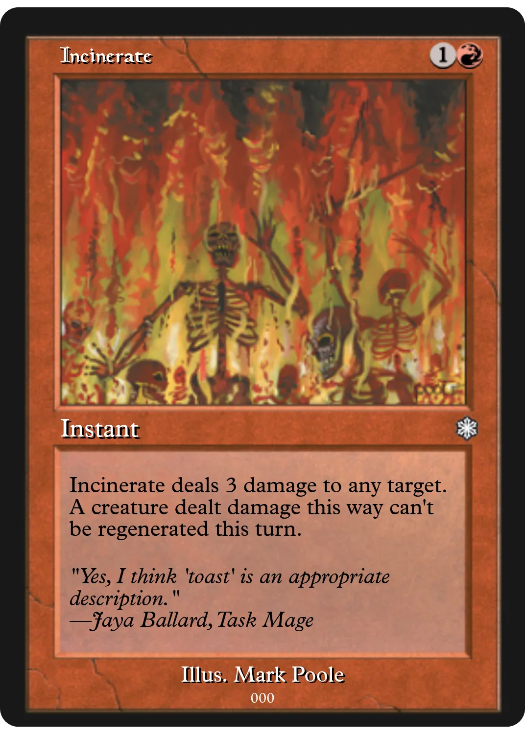 Incinerate
