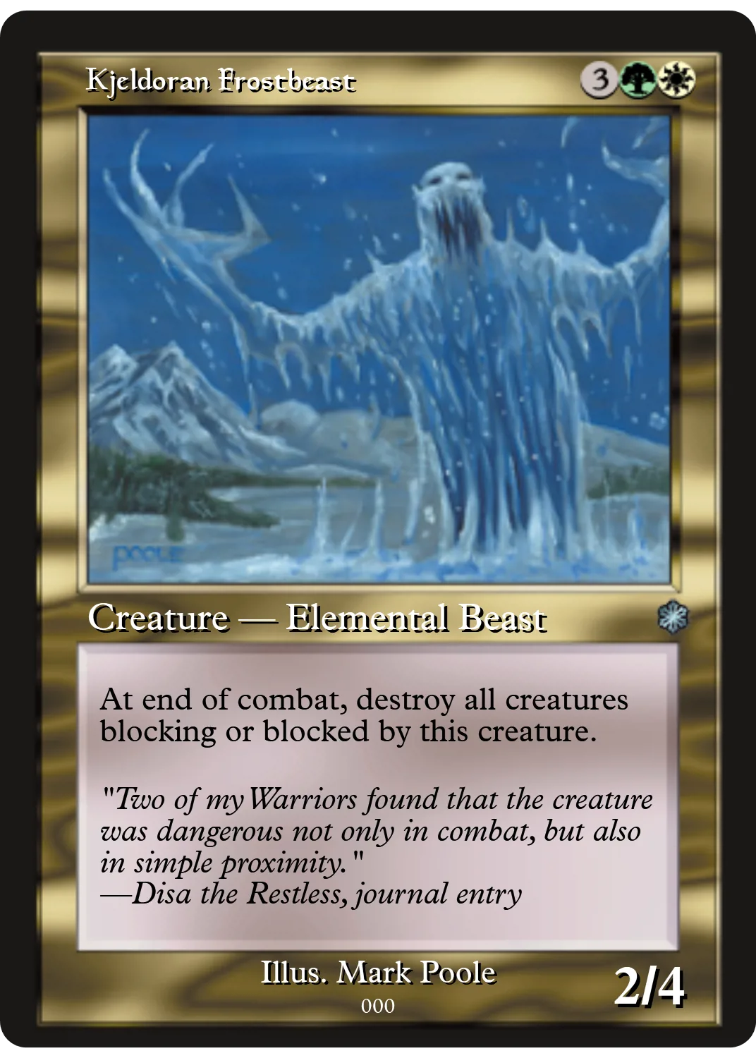 Kjeldoran Frostbeast