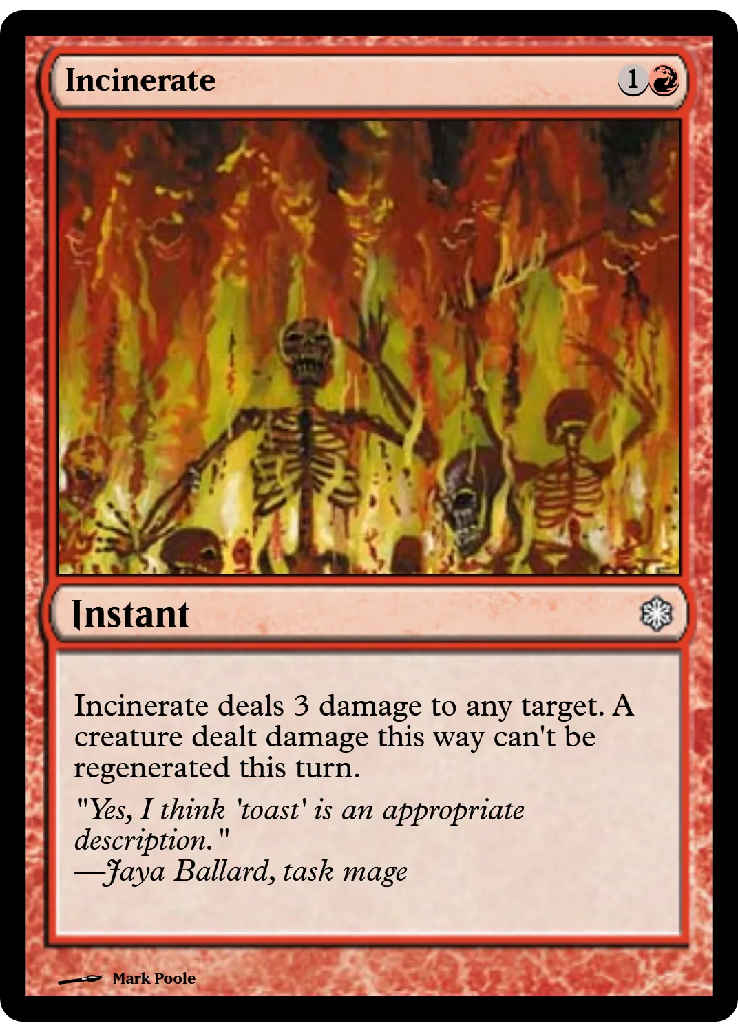 Incinerate