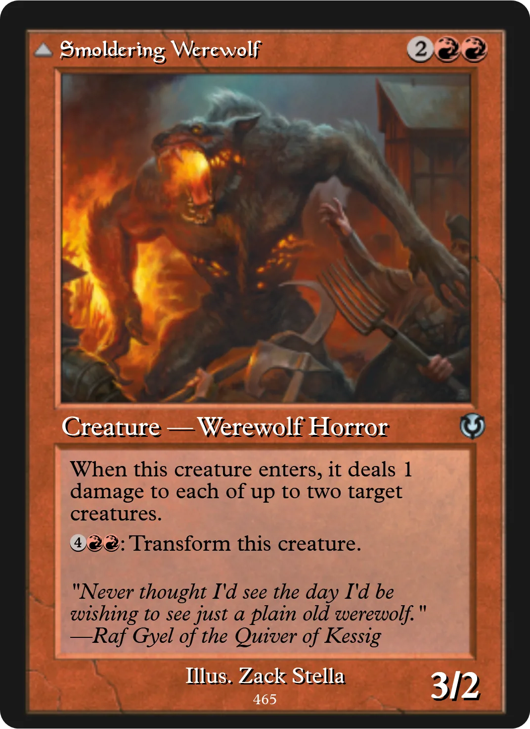 Smoldering Werewolf