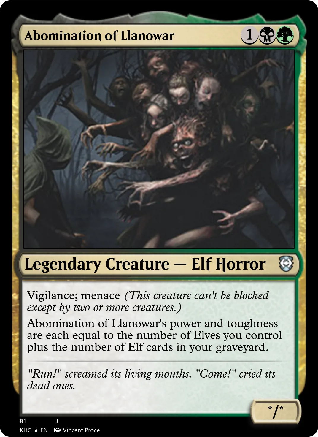 Abomination of Llanowar