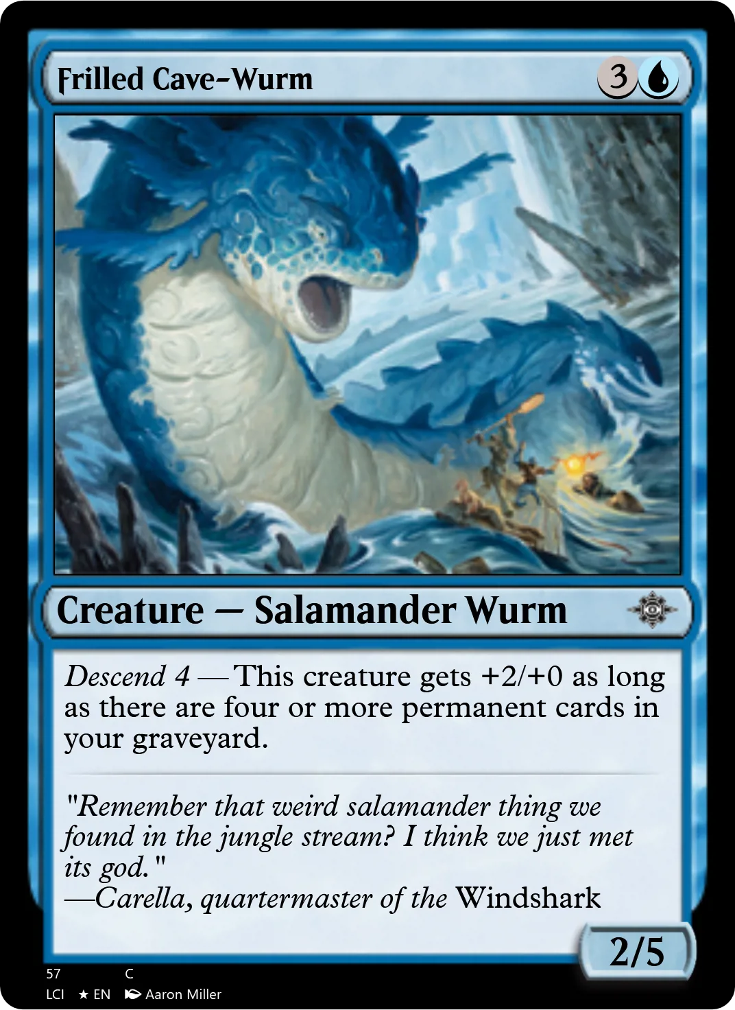 Frilled Cave-Wurm