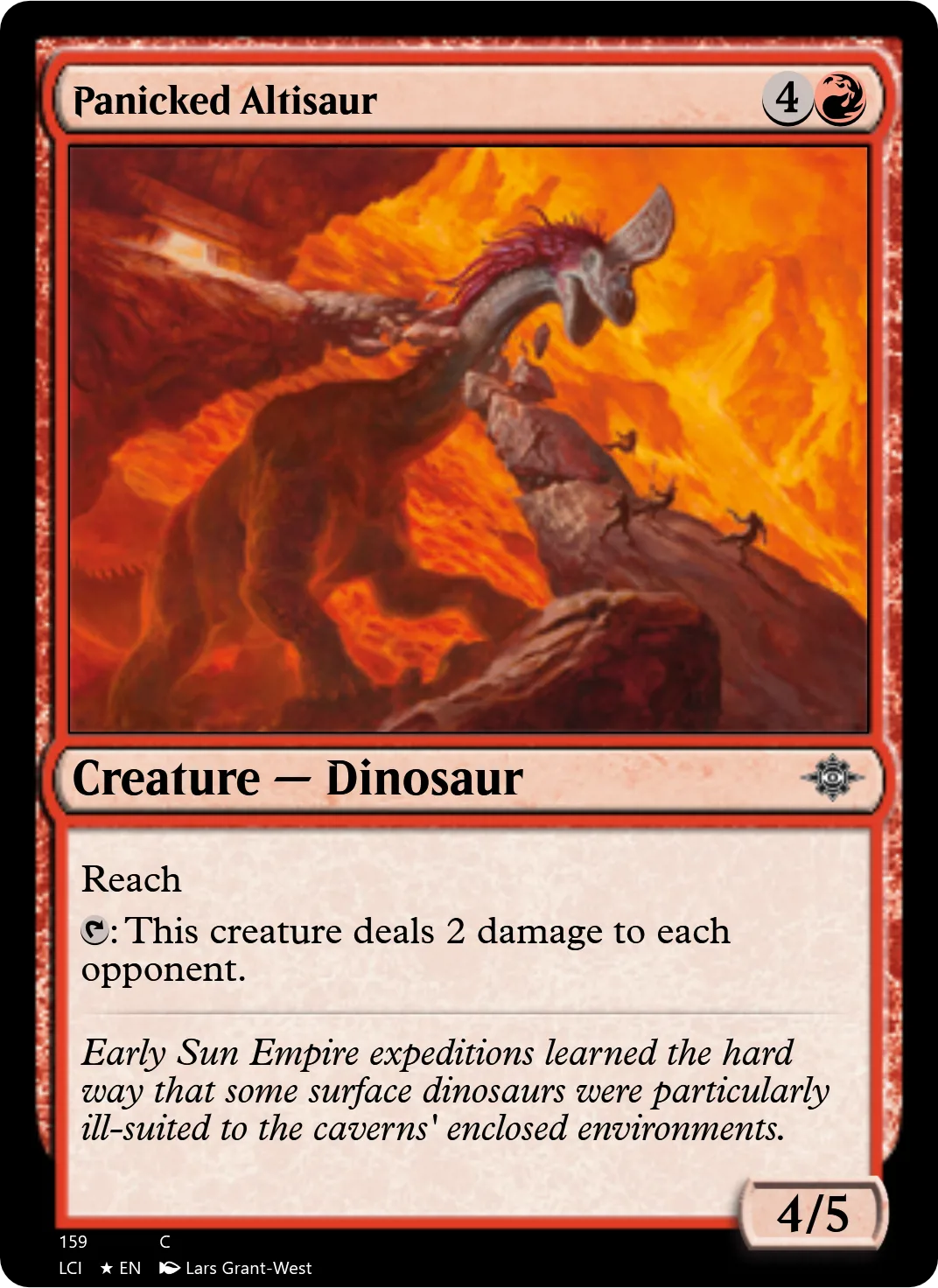 Panicked Altisaur