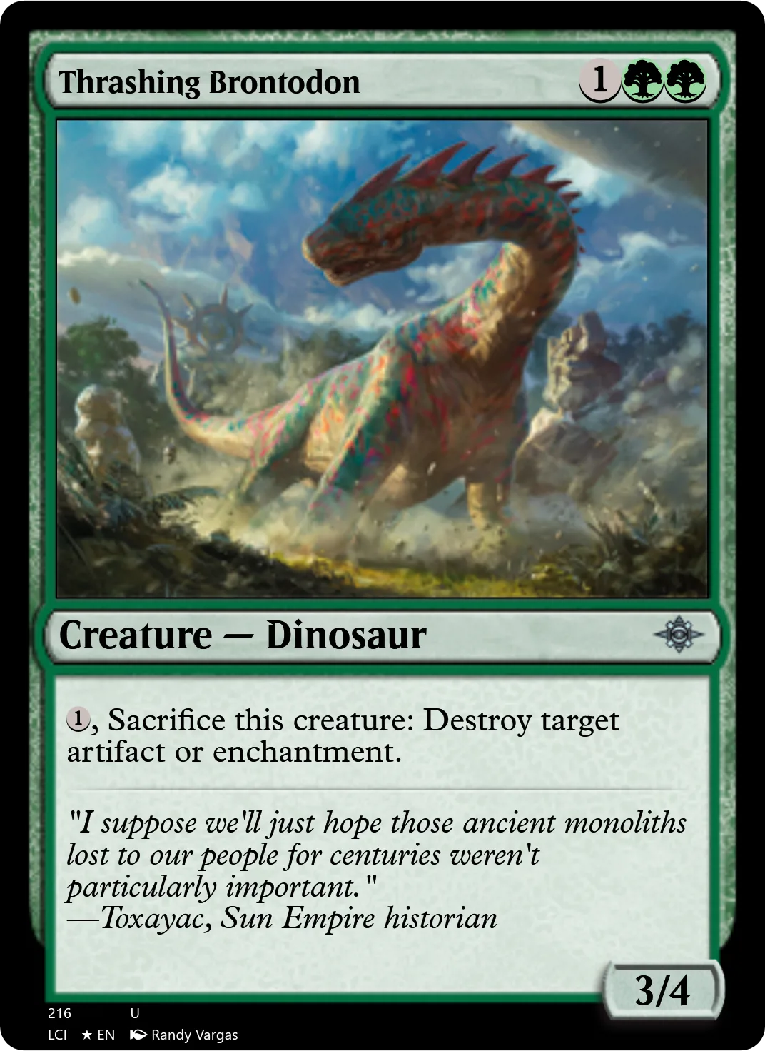 Thrashing Brontodon