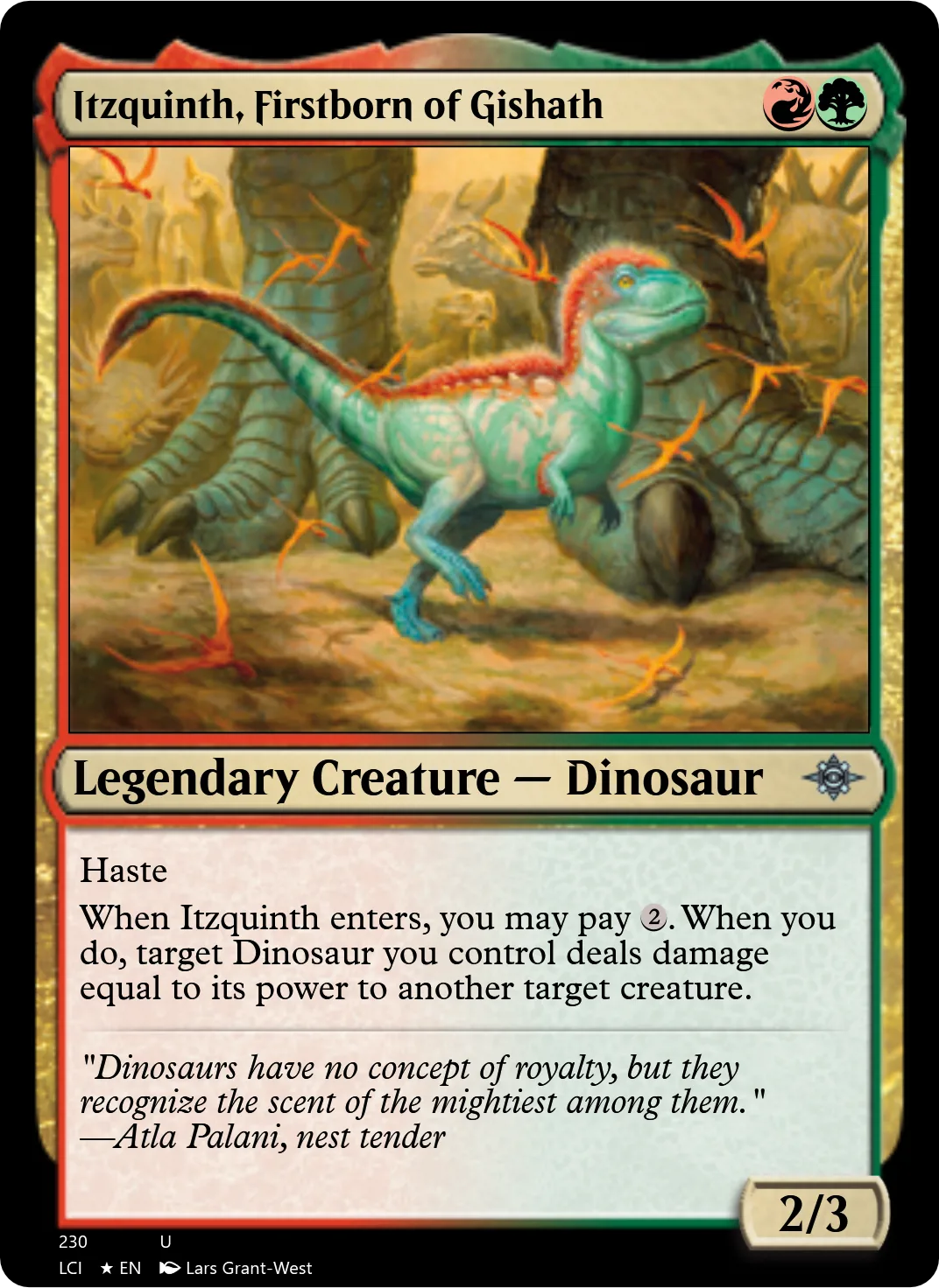 Itzquinth, Firstborn of Gishath