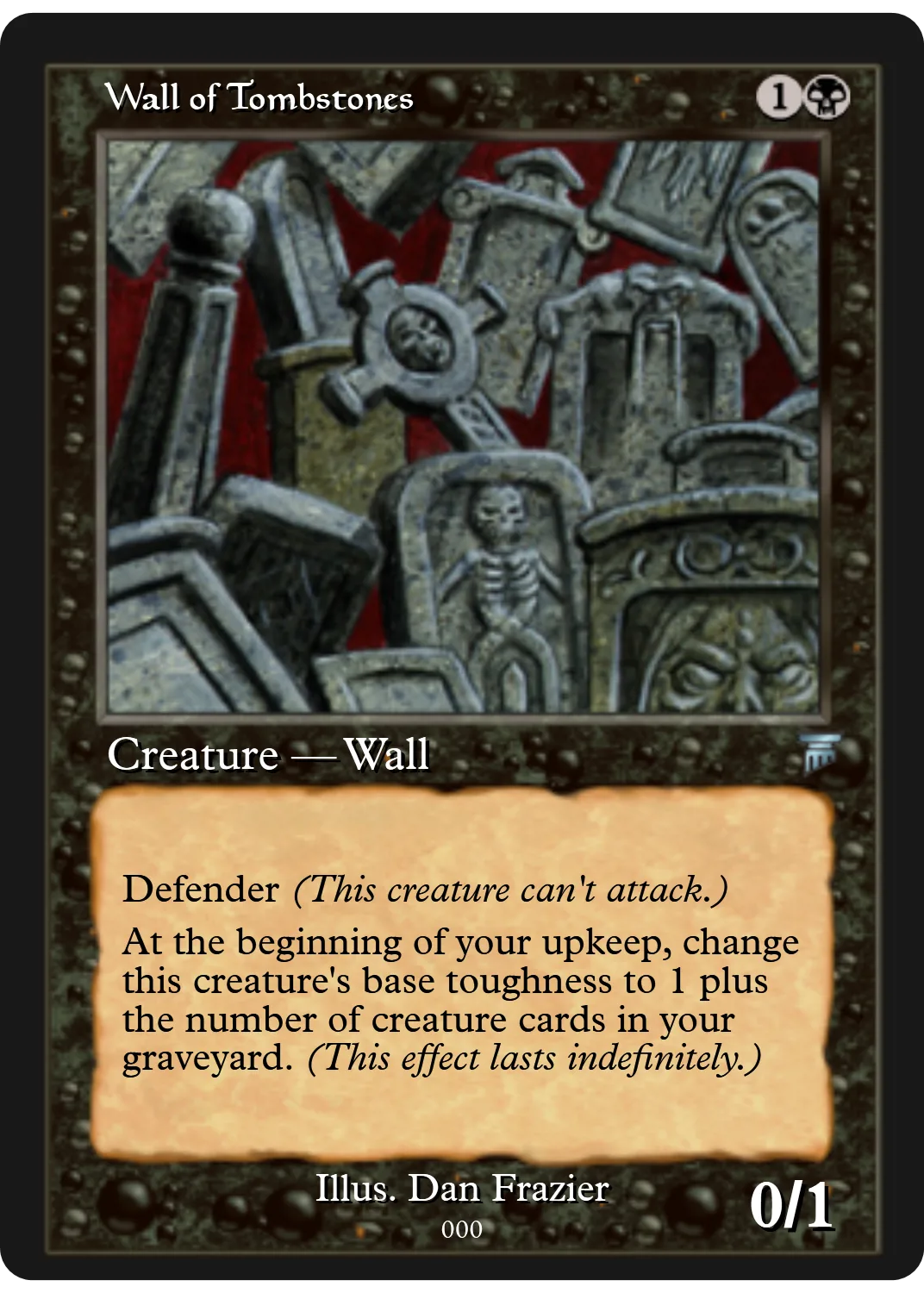 Wall of Tombstones