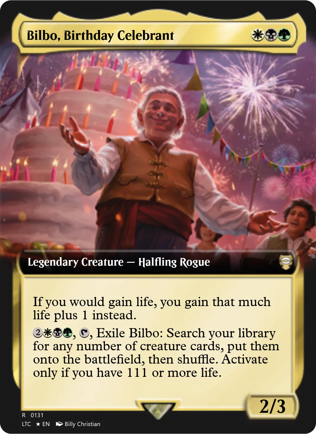 Bilbo, Birthday Celebrant