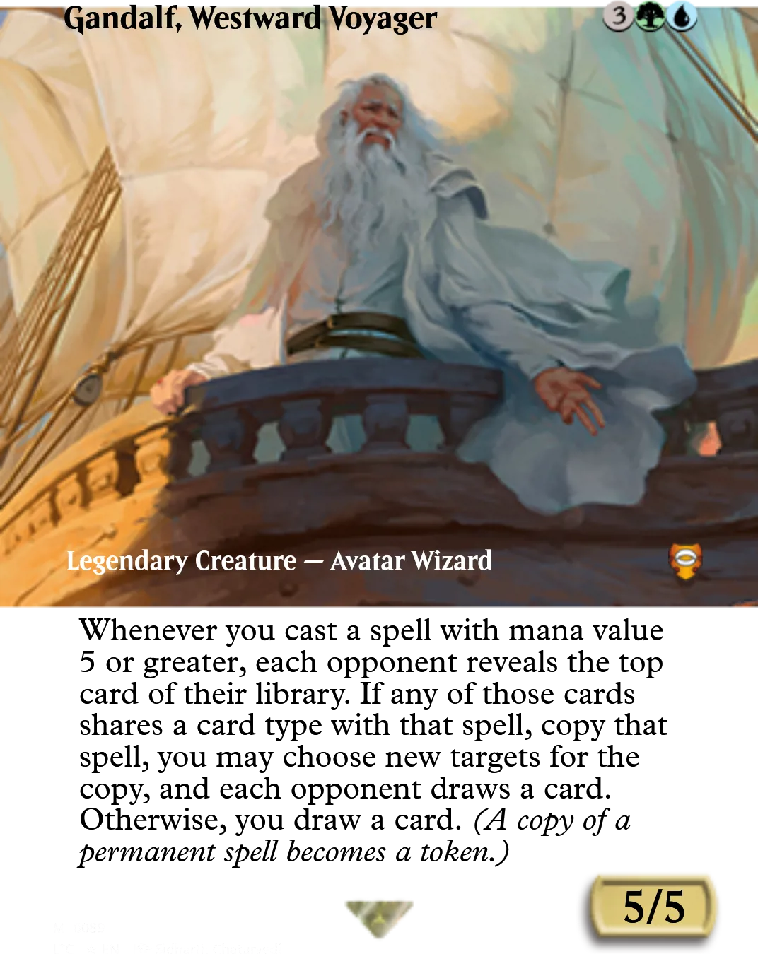 Gandalf, Westward Voyager