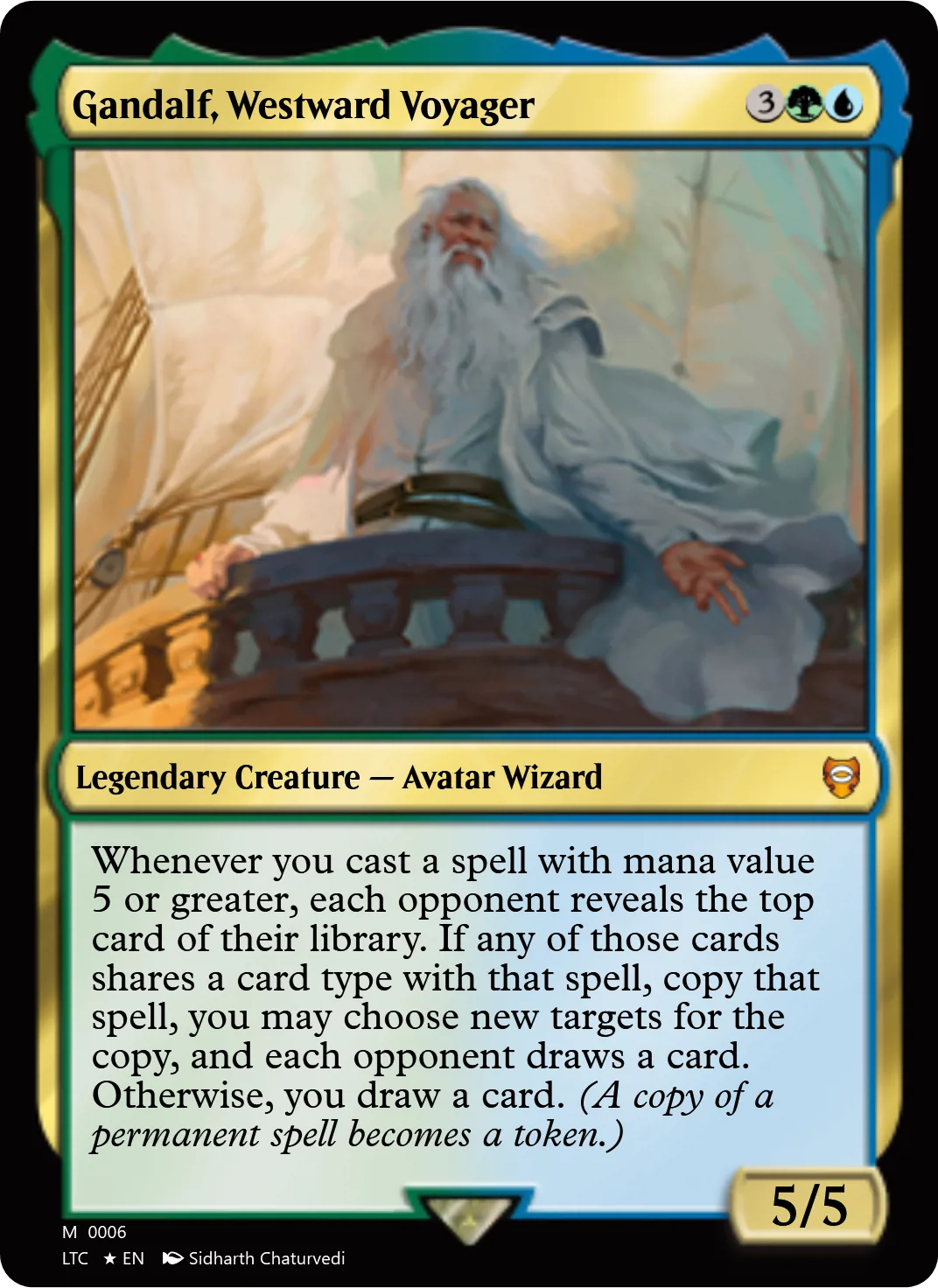 Gandalf, Westward Voyager