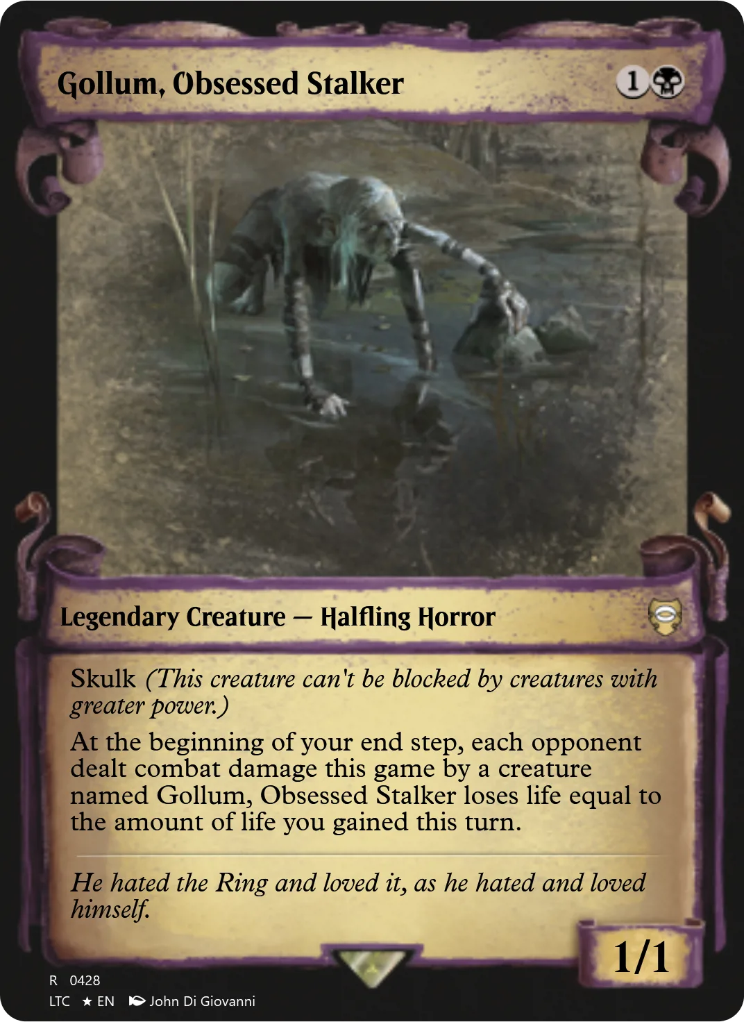 Gollum, Obsessed Stalker