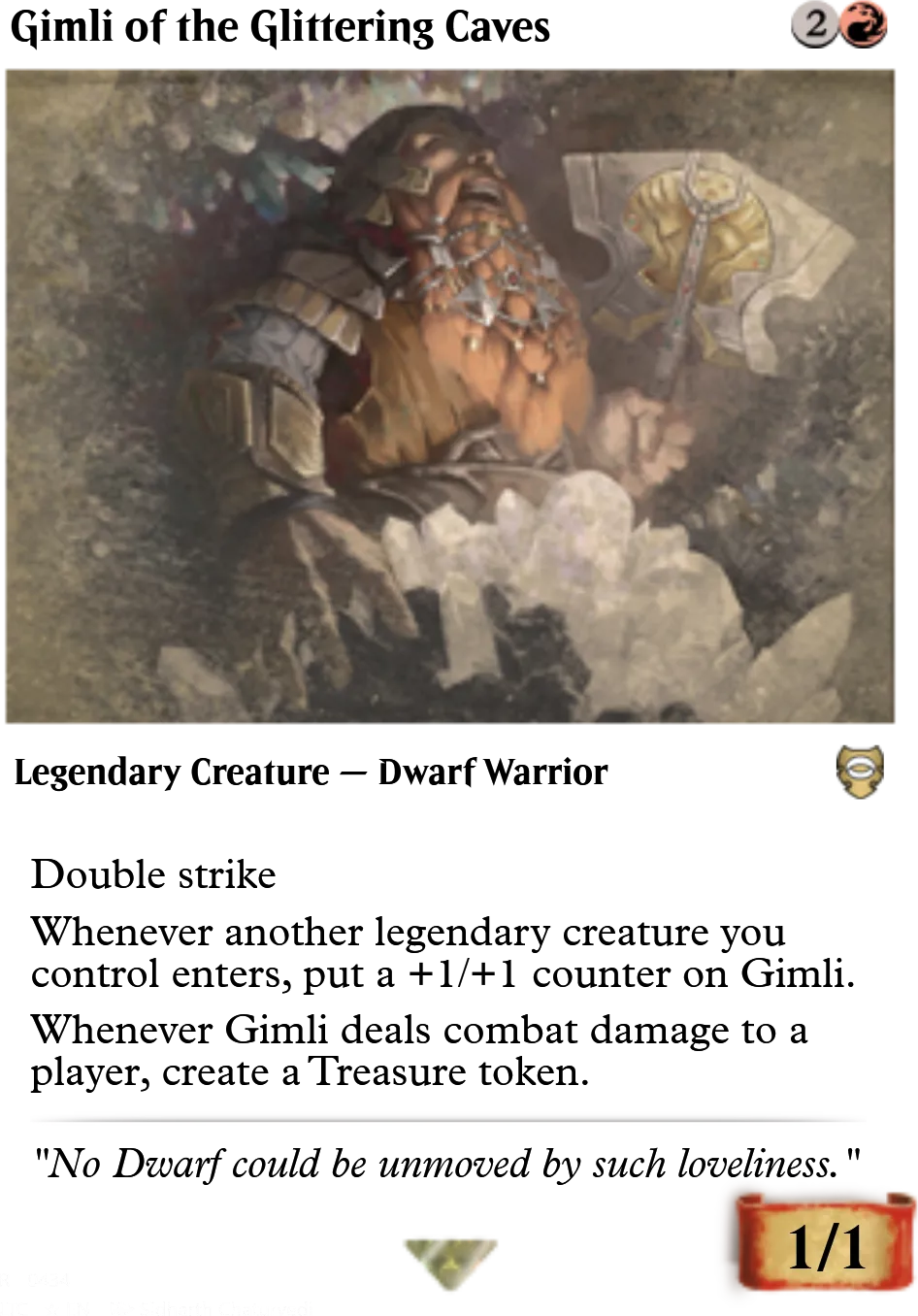 Gimli of the Glittering Caves