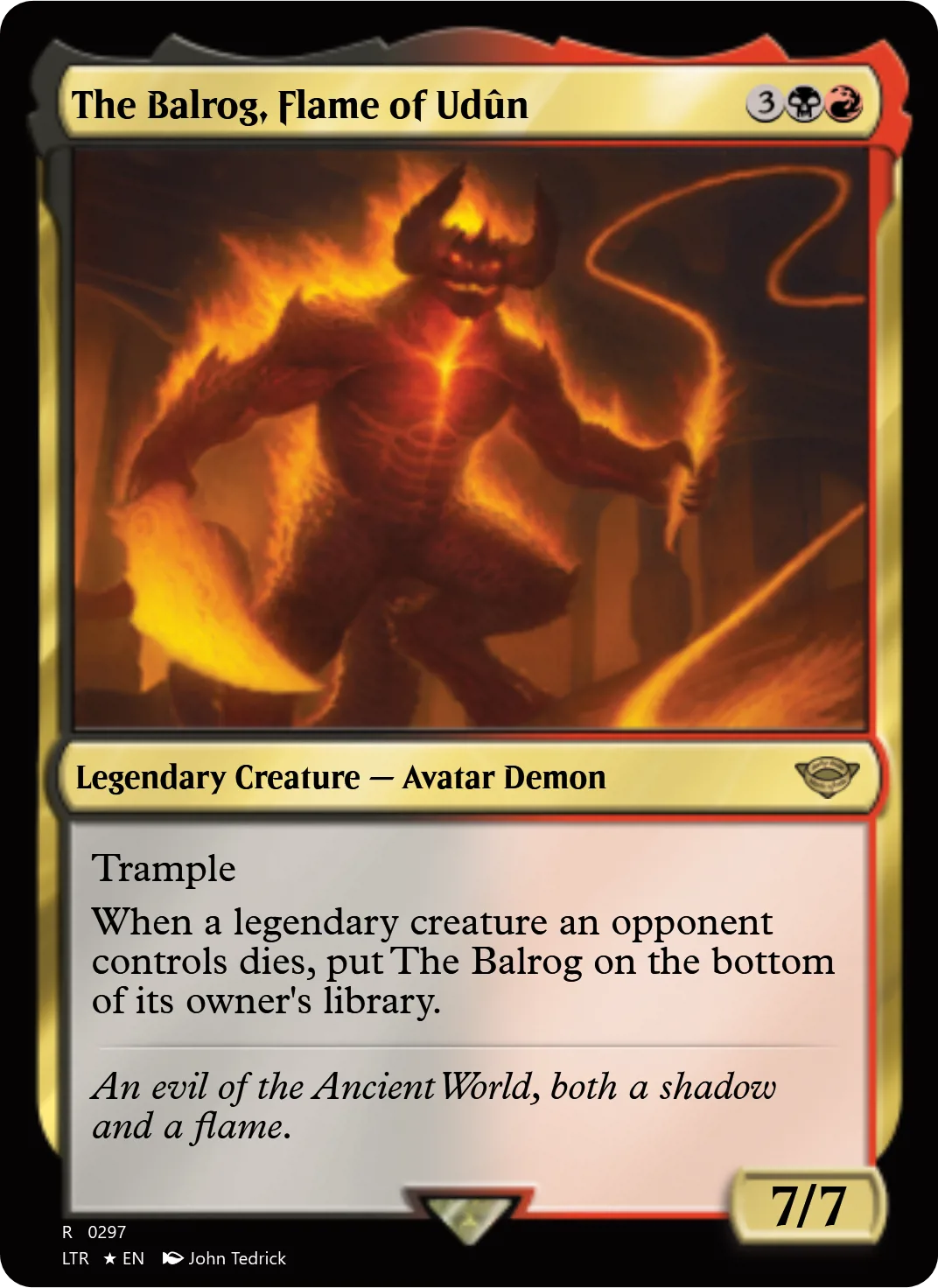 The Balrog, Flame of Udûn