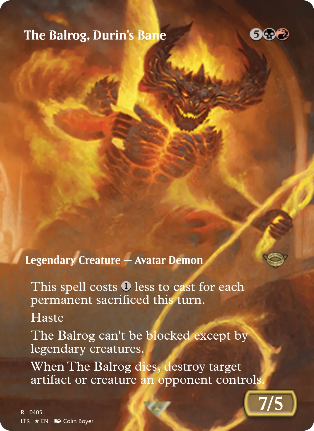 The Balrog, Durin's Bane