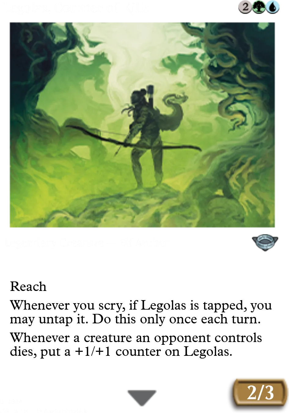 Legolas, Counter of Kills