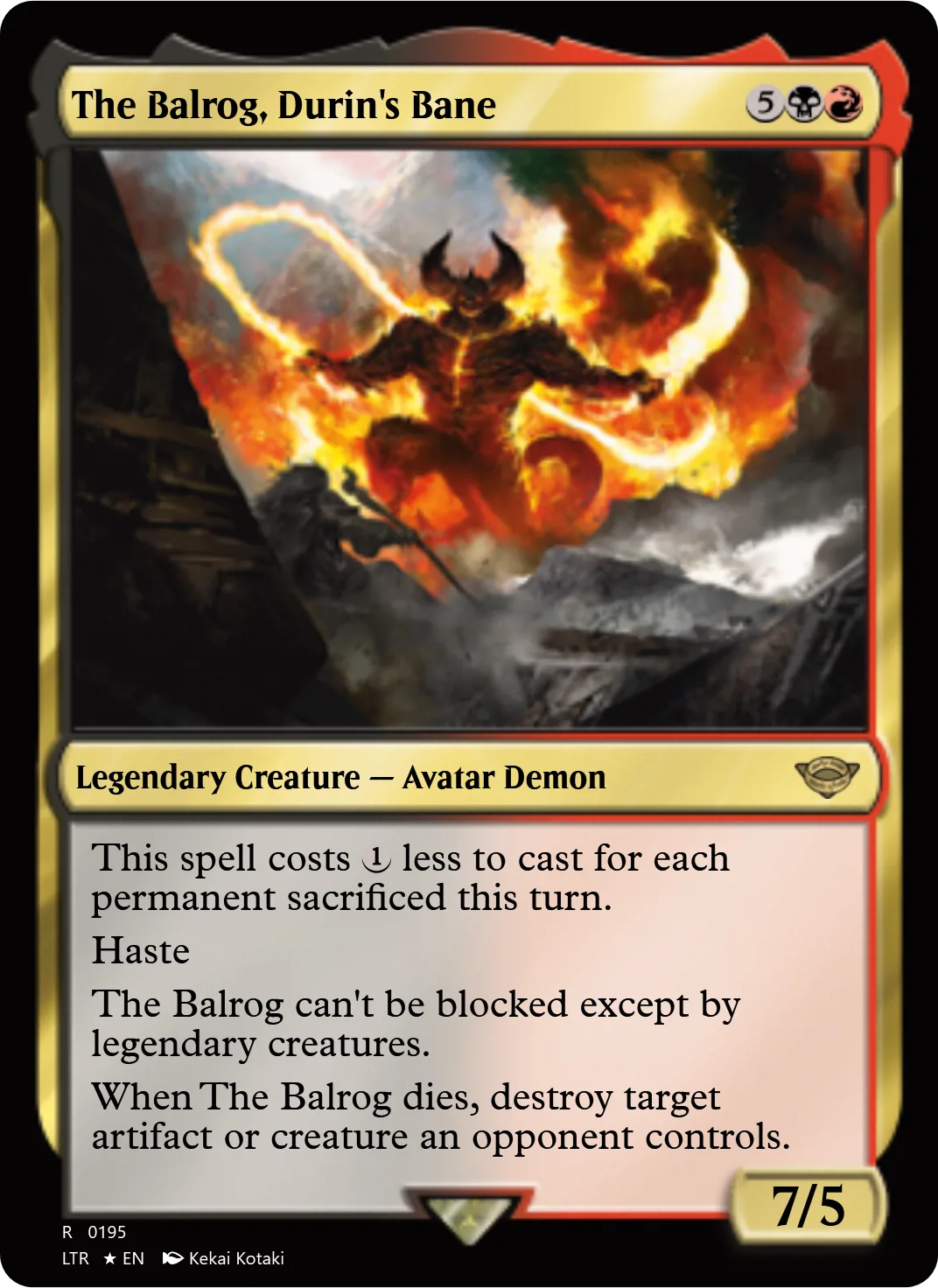 The Balrog, Durin's Bane