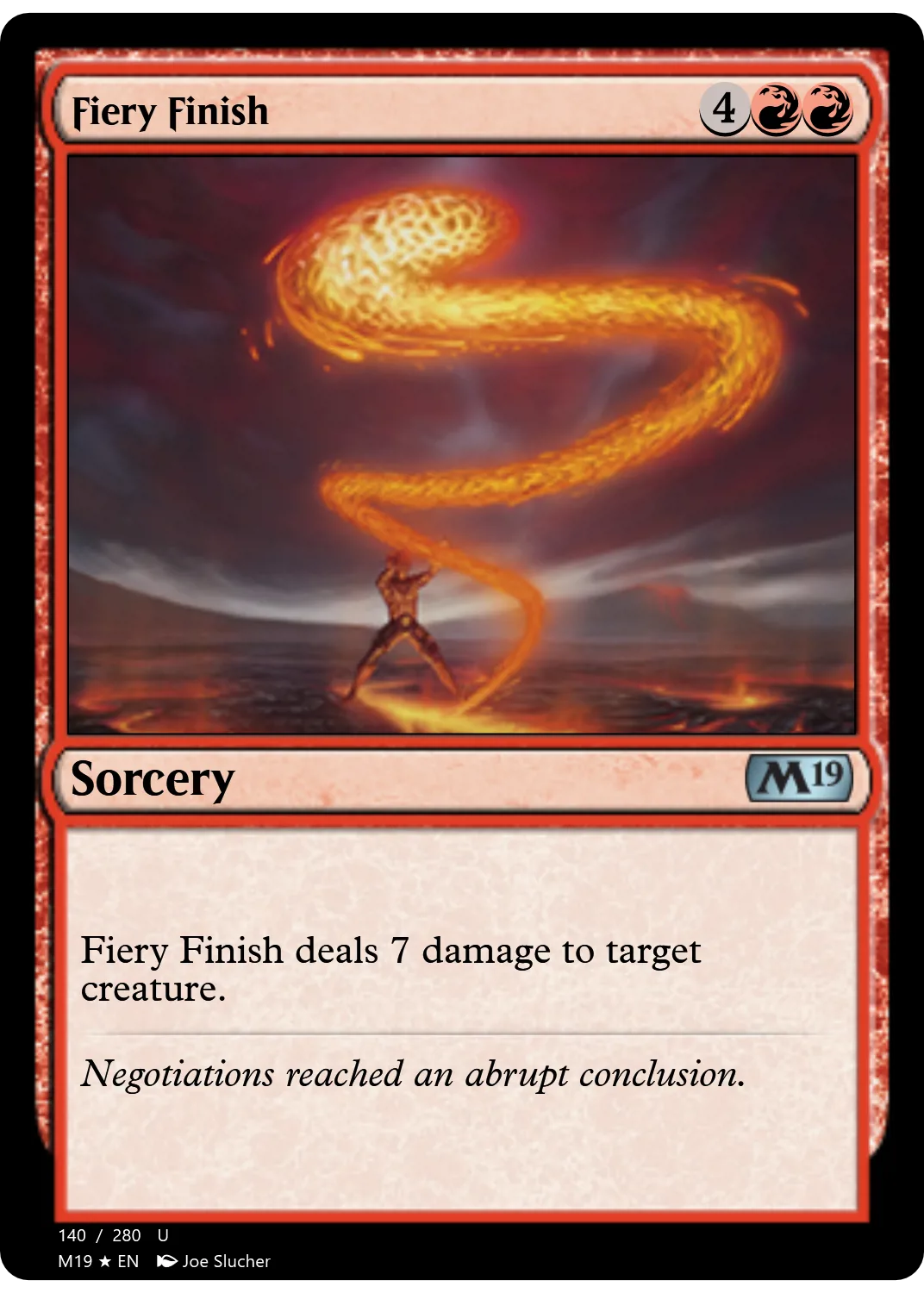 Fiery Finish