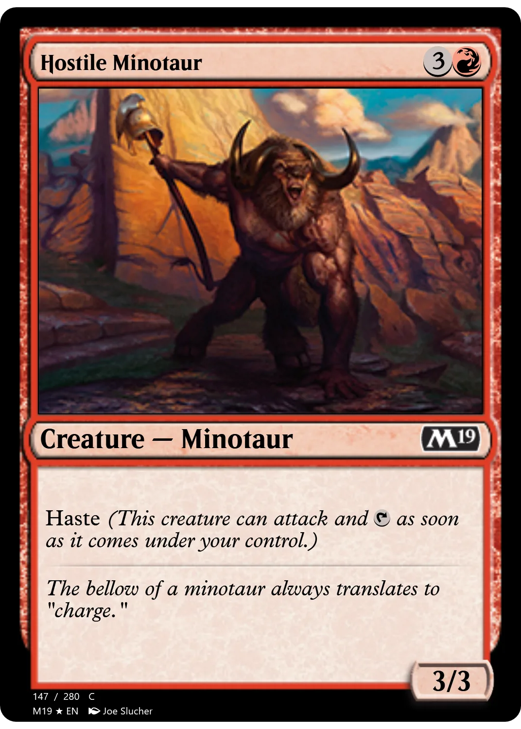 Hostile Minotaur