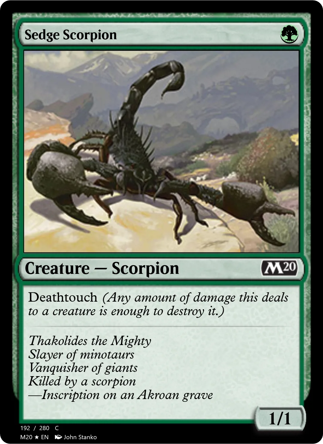 Sedge Scorpion