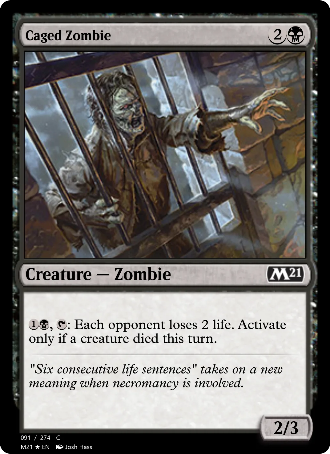 Caged Zombie