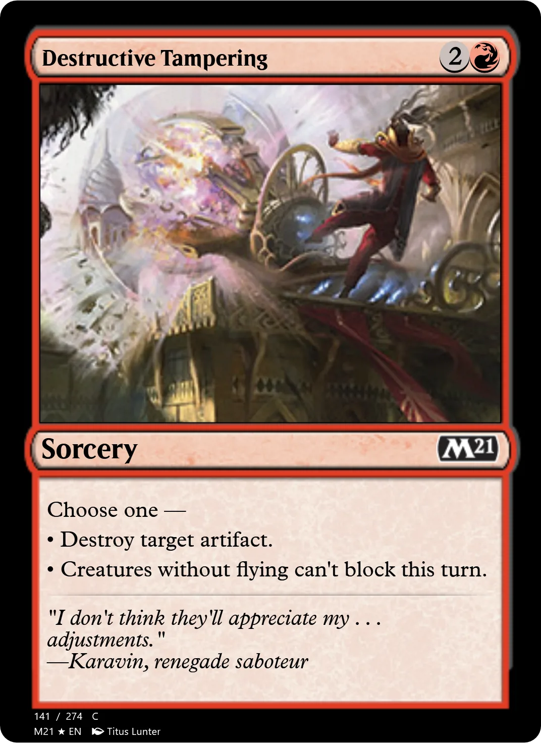 Destructive Tampering