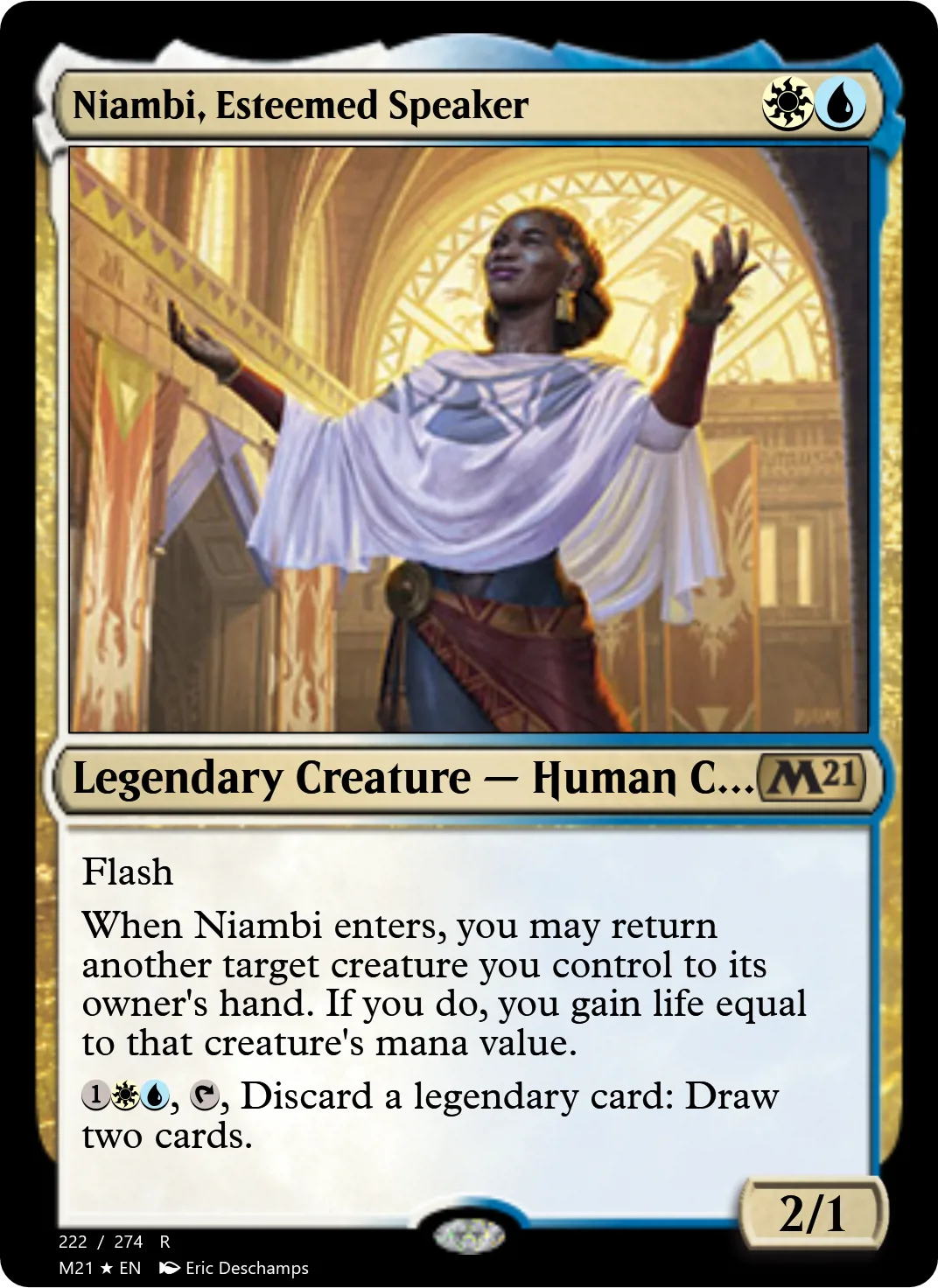 Niambi, Esteemed Speaker