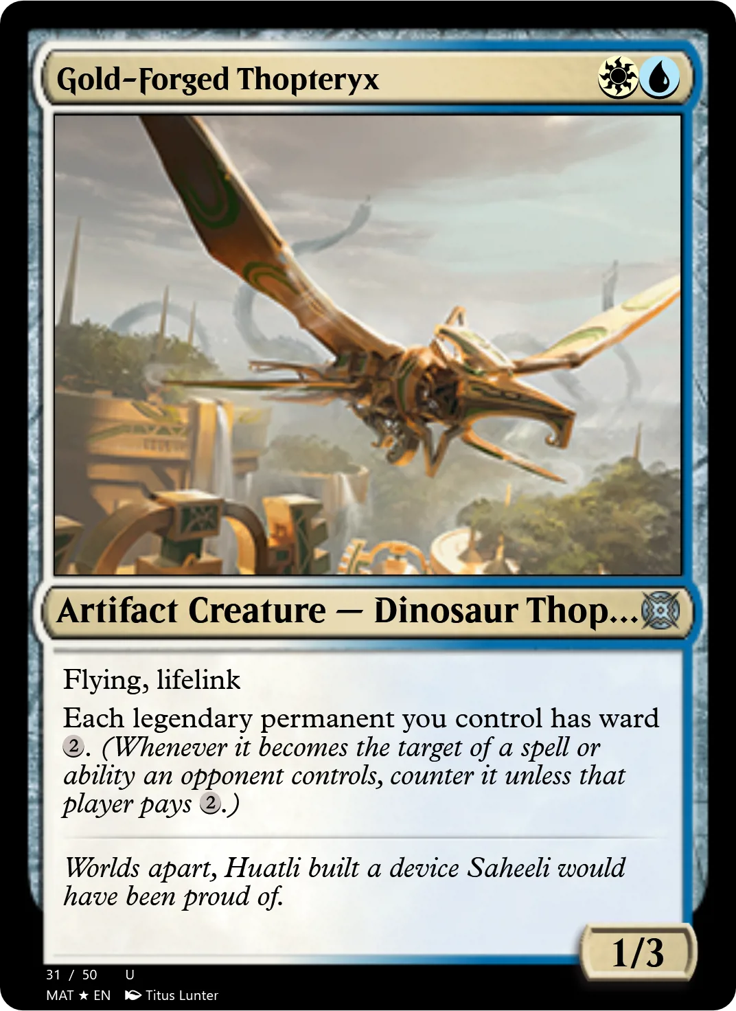 Gold-Forged Thopteryx