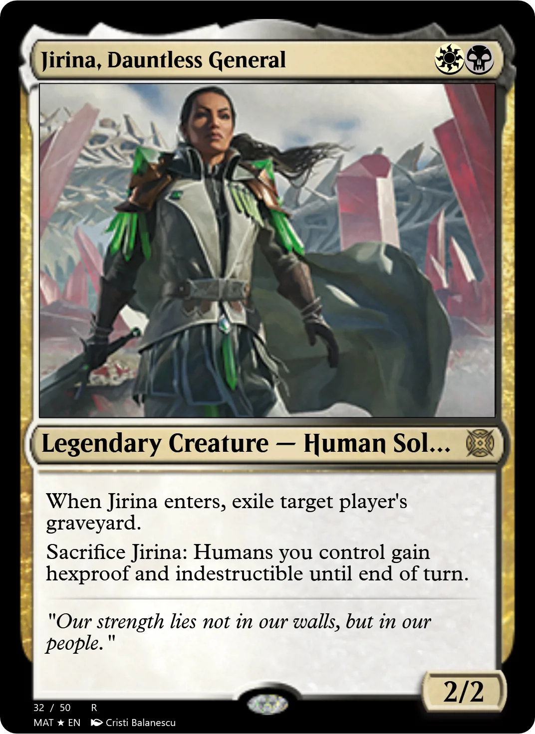 Jirina, Dauntless General