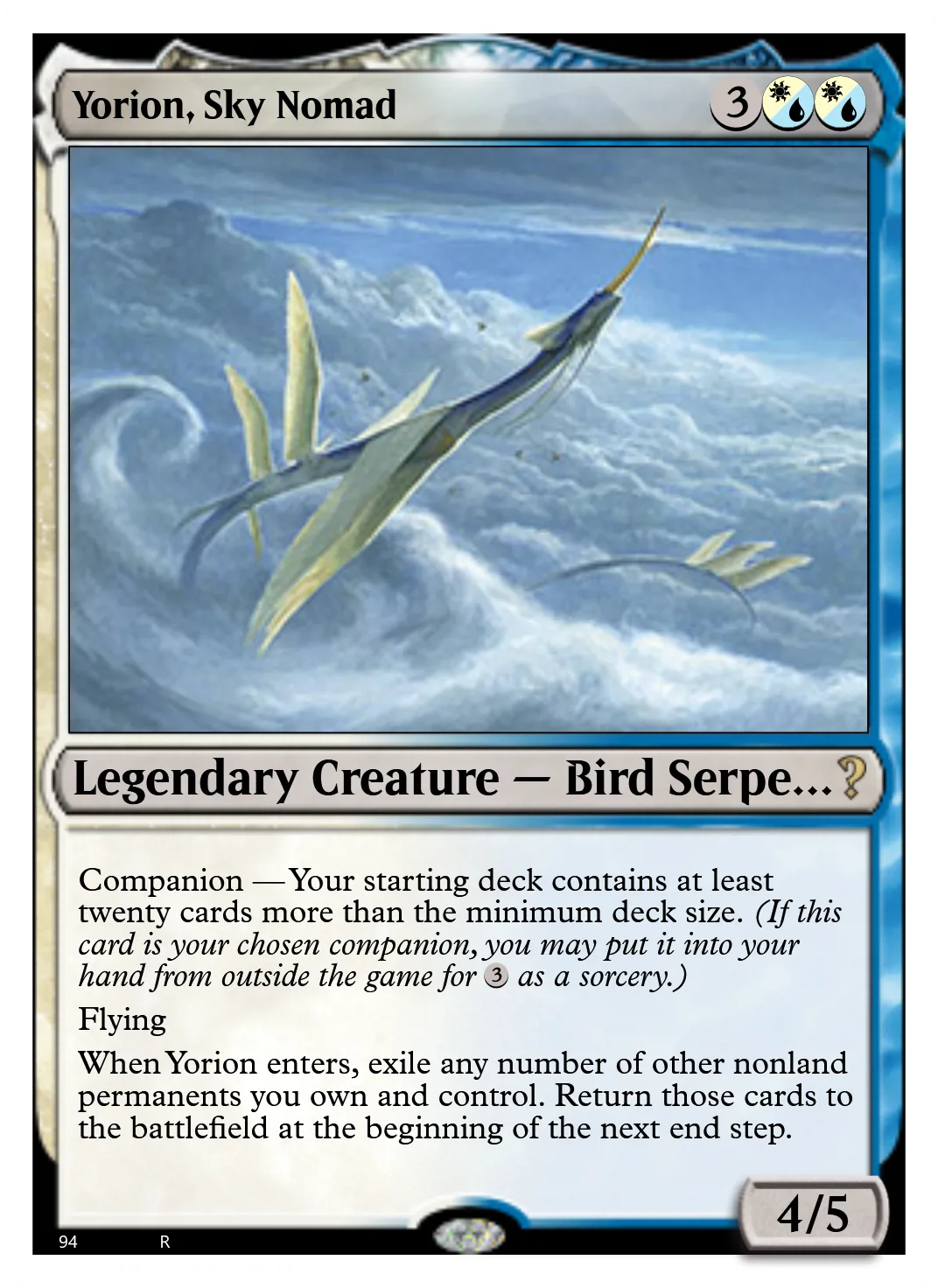 Yorion, Sky Nomad