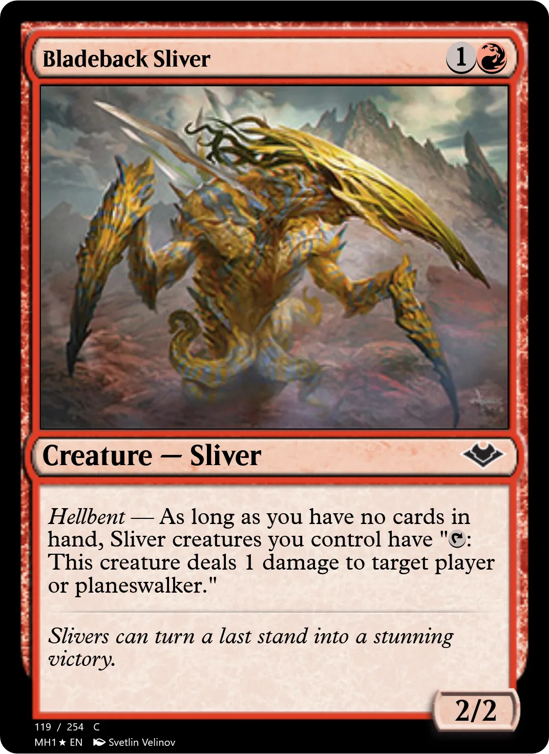 Bladeback Sliver