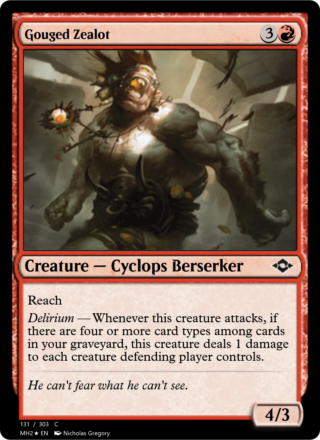 Gouged Zealot