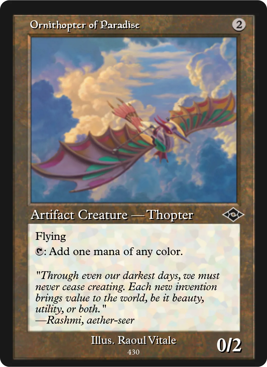 Ornithopter of Paradise