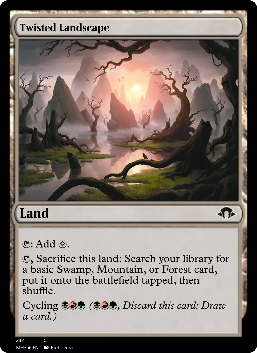 Twisted Landscape