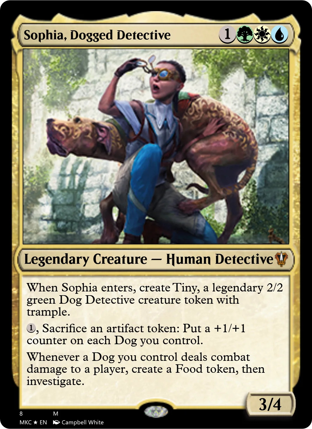 Sophia, Dogged Detective