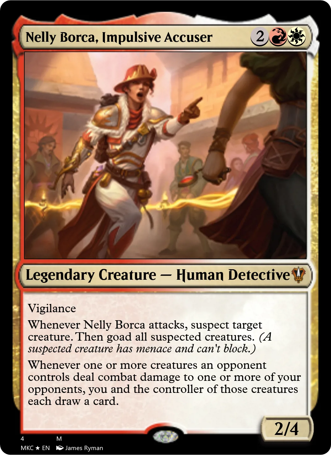 Nelly Borca, Impulsive Accuser