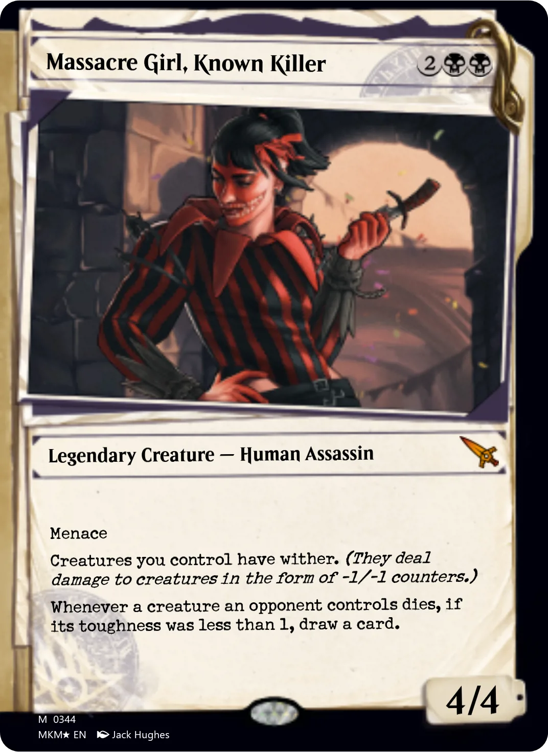 Massacre Girl, Known Killer