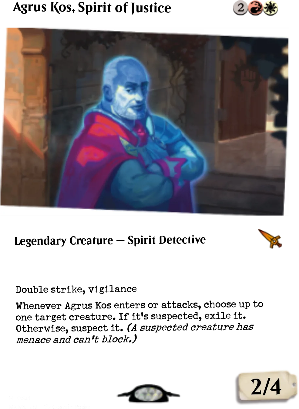 Agrus Kos, Spirit of Justice
