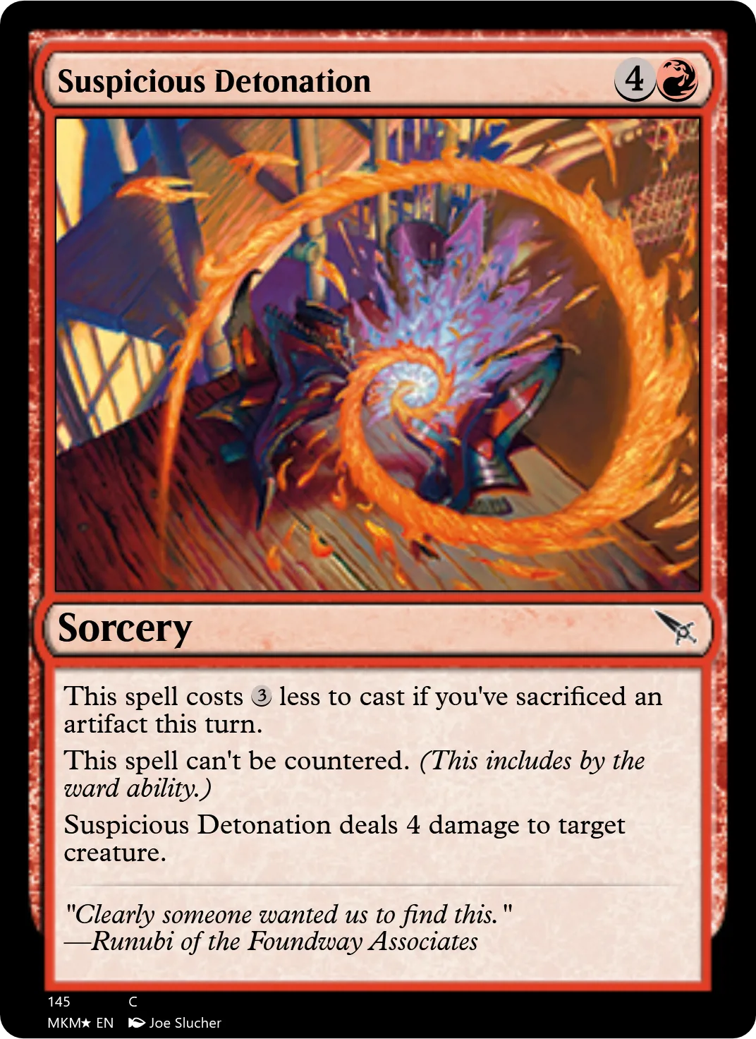 Suspicious Detonation