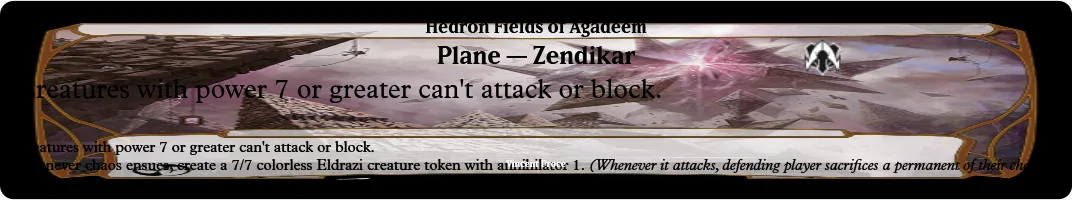 Hedron Fields of Agadeem