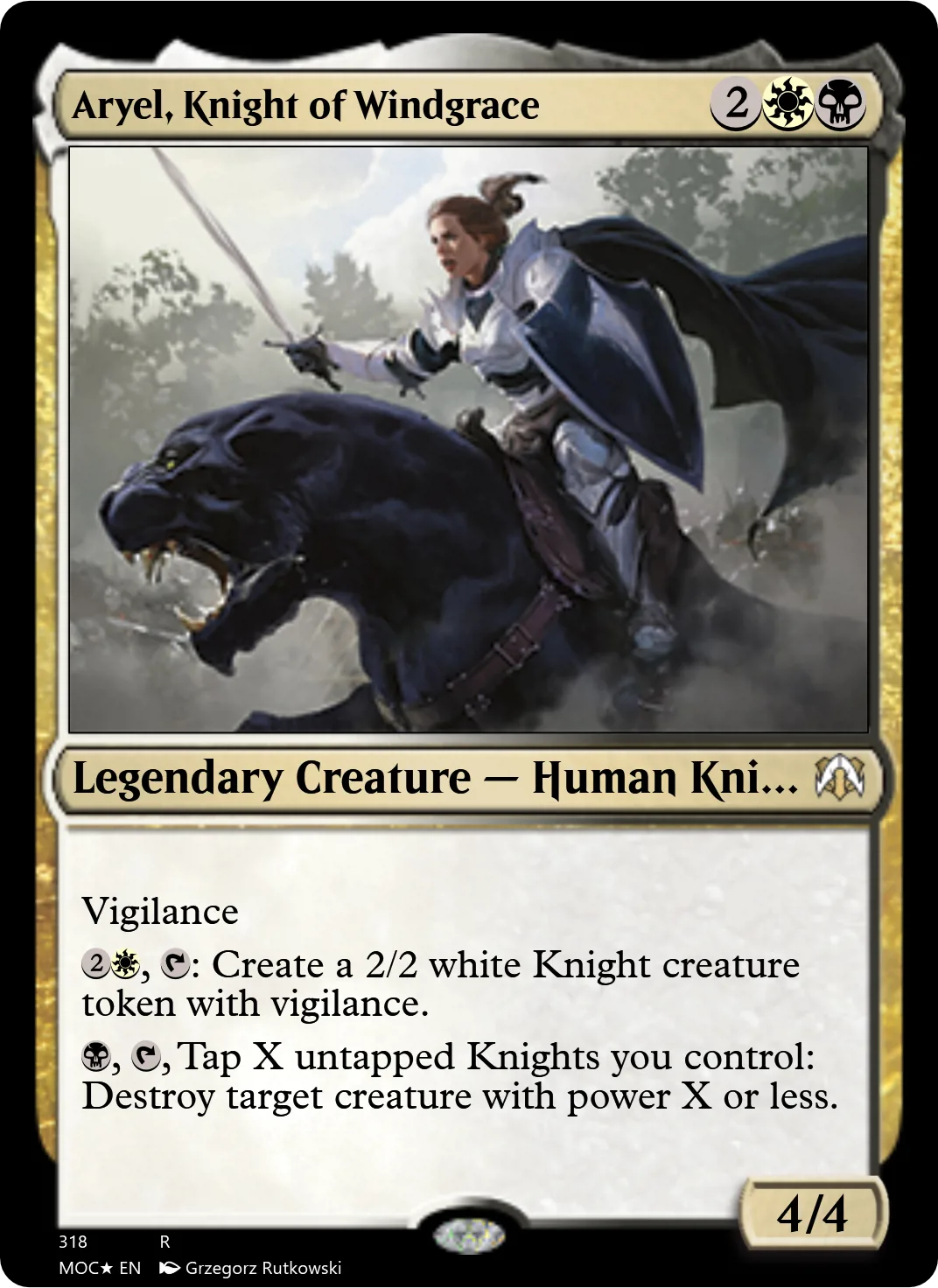 Aryel, Knight of Windgrace