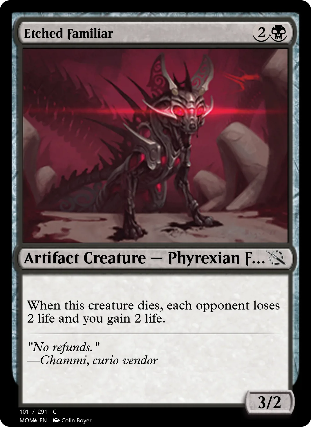 Etched Familiar