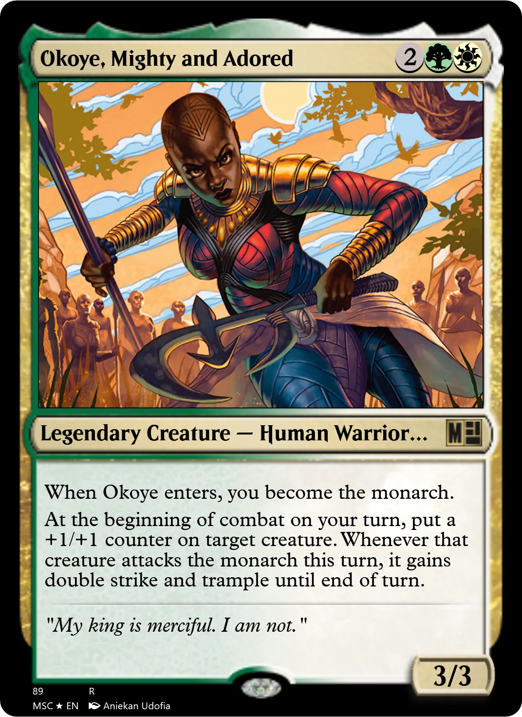 Okoye, Mighty and Adored