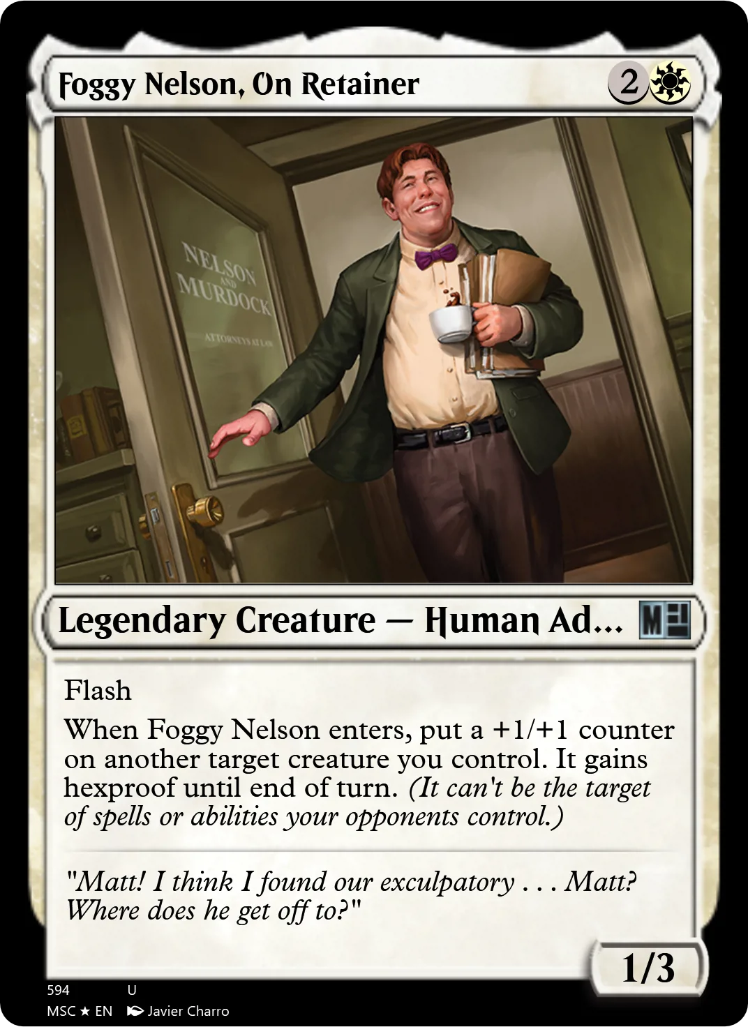 Foggy Nelson, On Retainer