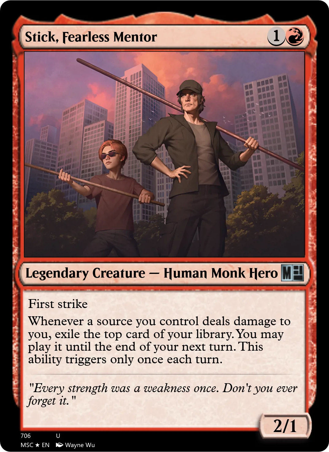 Stick, Fearless Mentor