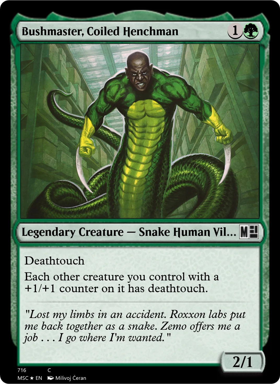 Bushmaster, Coiled Henchman